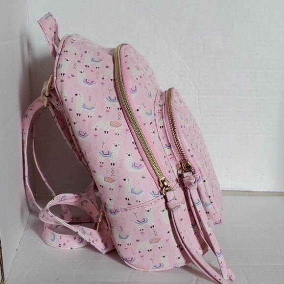 Under1sky Katrina Mini Backpack Lama Land Bag Pink Underonesky - Picture 4 of 13